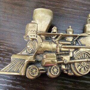 Men's vintage brass belt buckle